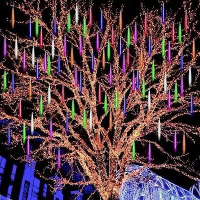 Düşen Yağmur Perisi Kutup Tasarımı İçin LED Tel Işıkları Tatil Partisi Ev Dekorasyonu