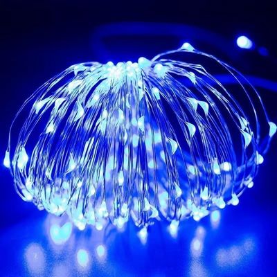 7/22/32m Su geçirmez LED Güneş Bakır Tel PVC malzemesi ile Noel ağacı lambaları Sıcak
