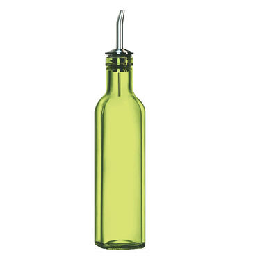 Yeşil Cam Yağ Dökücü 500ml Funnel Paslanmaz Çelik dökücü ile Mutfak Yemek için