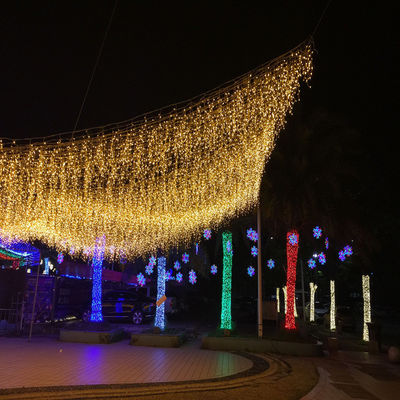 Dış Su geçirmez 300m Mor LED Peri Işıkları Noel Tatil Dekorasyonu için Çizgi Girlanda