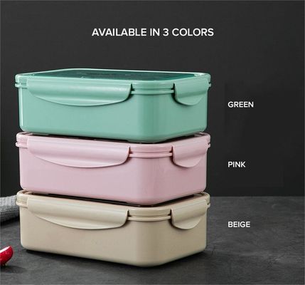 Çocuklar/Yetişkinler için öğle yemeği kutusu PP5 1400 ml Mikrodalga Dondurma Güvenli BPA'sız Kaşık Çatal