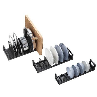 Mutfak Dolabı Çekmece Düzenlenebilir Plate Bowl Rack Dish Holder Dinnerware Organizer