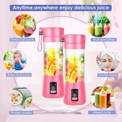 380ml Kapasite Mini Blender USB Şarj edilebilir Meyve Suyu Taşınabilir Ev İçin Meyve Suyu Çayı