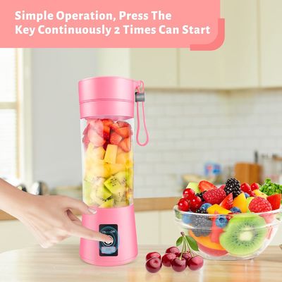 380ml Kapasite Mini Blender USB Şarj edilebilir Meyve Suyu Taşınabilir Ev İçin Meyve Suyu Çayı