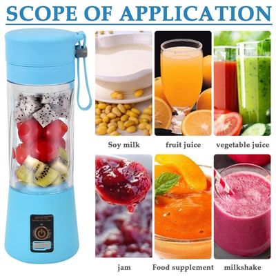 380ml Kapasite Mini Blender USB Şarj edilebilir Meyve Suyu Taşınabilir Ev İçin Meyve Suyu Çayı