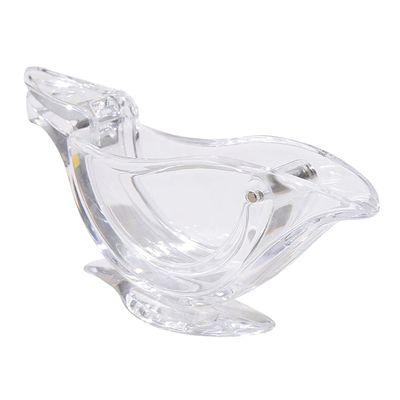 Doldurulmuş Taşınabilir Şeffaf Akrilik Manual Meyve Limon Suç makinesi El Limon Squeezer Kuş