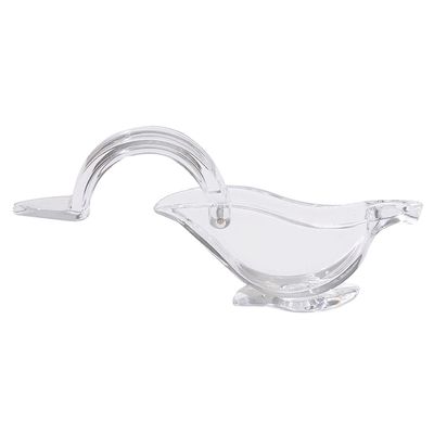 Doldurulmuş Taşınabilir Şeffaf Akrilik Manual Meyve Limon Suç makinesi El Limon Squeezer Kuş