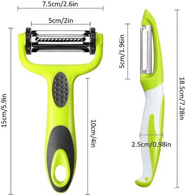 Mutfak için çok fonksiyonel Paslanmaz Çelik Peeler Bıçak 19*2.5*2cm OEM/ODM Kabul