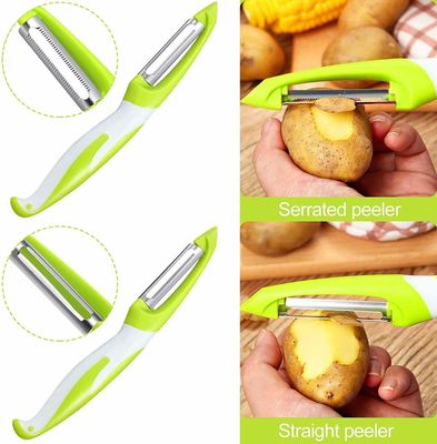 Mutfak için çok fonksiyonel Paslanmaz Çelik Peeler Bıçak 19*2.5*2cm OEM/ODM Kabul