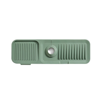 Silikon Lavabo Splash Guard Catcher Handle OEM / ODM için damla boşaltma yastığı emici paspas