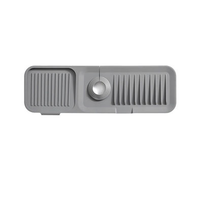 Silikon Lavabo Splash Guard Catcher Handle OEM / ODM için damla boşaltma yastığı emici paspas
