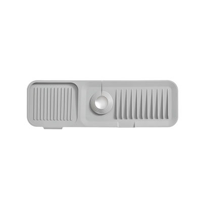 Silikon Lavabo Splash Guard Catcher Handle OEM / ODM için damla boşaltma yastığı emici paspas