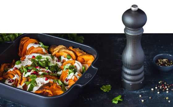 Gourmet Yemek için Keramik çekirdek kaba tuz biber öğütücü şişe