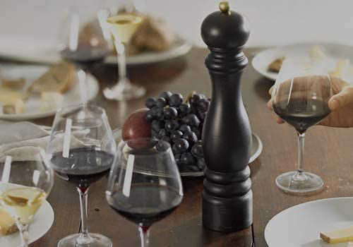 Gourmet Yemek için Keramik çekirdek kaba tuz biber öğütücü şişe
