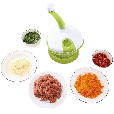Gıda El ile çalıştırılan sebze dilimleyicisi Çekmeç Et öğütücü Karıştırma salata döner kapağı ile