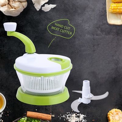 Gıda El ile çalıştırılan sebze dilimleyicisi Çekmeç Et öğütücü Karıştırma salata döner kapağı ile