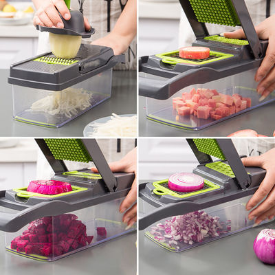 Özel Logo Çok fonksiyonel Mutfak Hazırlığı için El El Sebze Kırıcı Slicer Grater