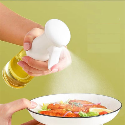 Özel Logo 230 ML Cam Sirke püskürtücüsü Zeytinyağı püskürtme şişesi ev aletleri için bayım