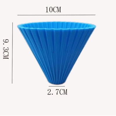 Modern Tasarımlı Silikon Kahve Çatısı Tekrar Kullanılabilir Funnel Filtresi ve Katlanabilir Damla