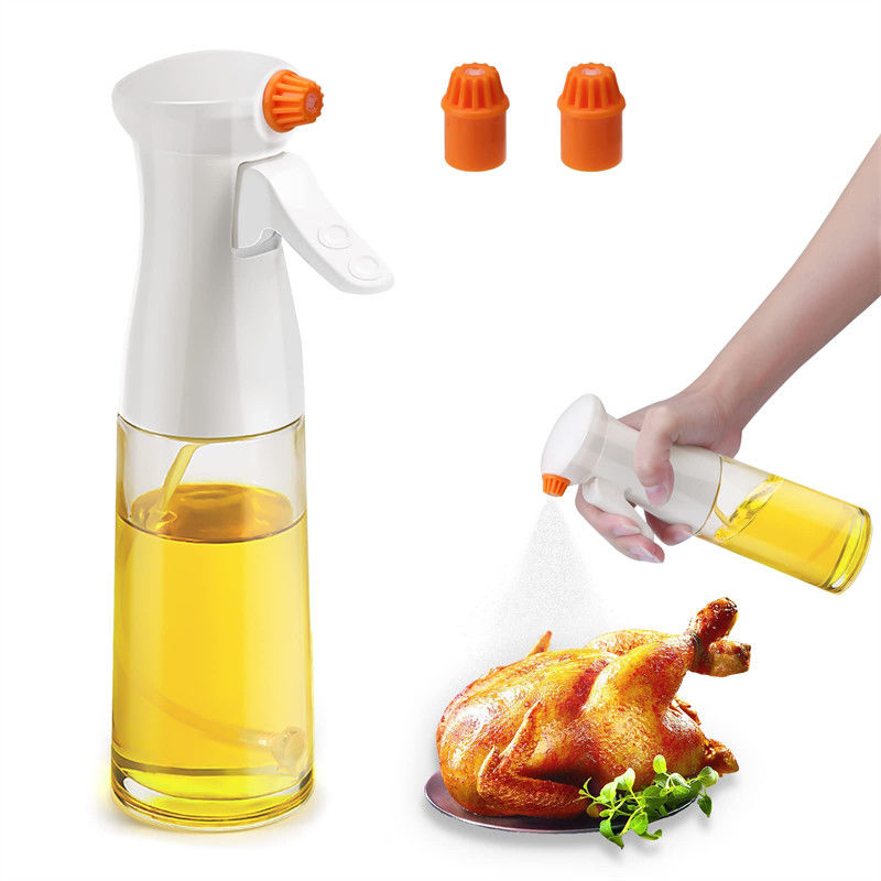 Özel Logo Mutfak için 200ml Gıda Derecesi Cam Yağ Spray Şişesi Zeytinyağı dağıtıcısı