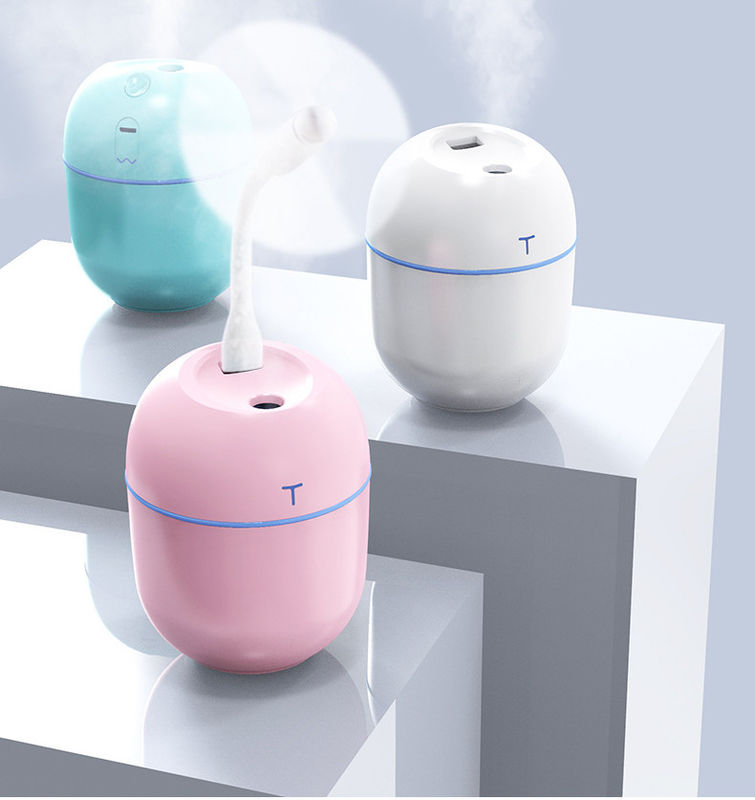 LED Gece Lamba ve USB Aroma Diffuser ile 220ml Portatif Ultrasonik Hava Nemlendiricisi