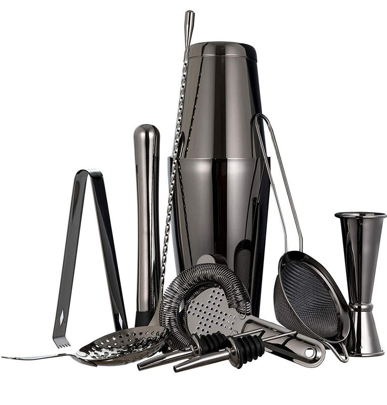 Klasik Tasarım 11 Parça Bartender Kit Kokteyl Sigarayı Yapım için 750ml/600ml