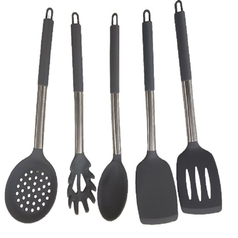 Doldurulmuş Silikon Yapışmayan Kaşık Balık Kızartma Sızıntı Spatula Ev Ev Ev Yaprakları Set