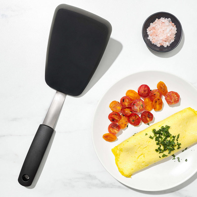 Doldurulmuş 2 Paket 600F Sıcaklığa dayanıklı yapışkan olmayan Yumurta Silicone Spatula 149 115G