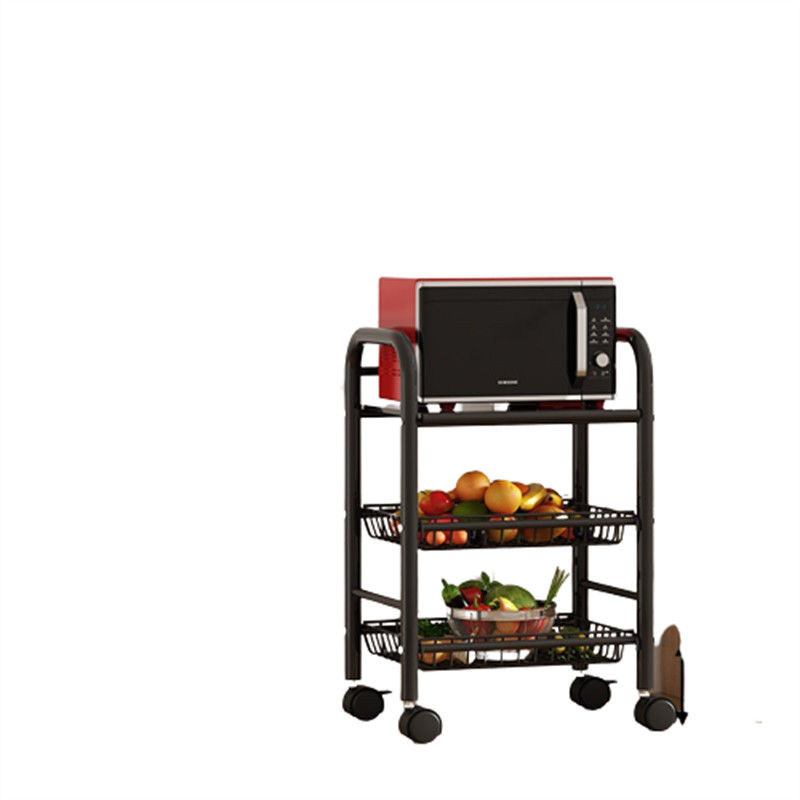 Çok fonksiyonel Mutfak Depo Rack 3 4 5 Katman Çevre Döner Uygulama Arabası Tekerlekli