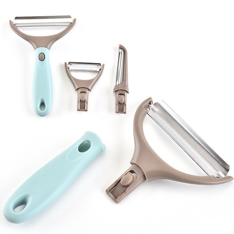 En iyi 4 adet Peeler Set Meyve Sebze Aletleri için Çok Fonksiyonlu Mutfak Cihazı
