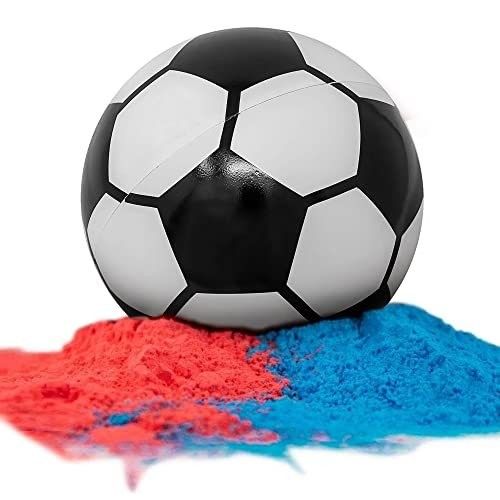 Cinsiyet Açıklama Rekviyetler Konfetti Toz Doldurucu 14*14*14cm Bebek Kutlamaları için Futbol