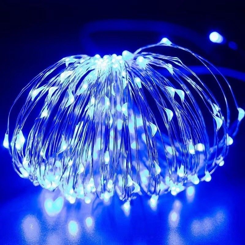 7/22/32m Su geçirmez LED Güneş Bakır Tel PVC malzemesi ile Noel ağacı lambaları Sıcak