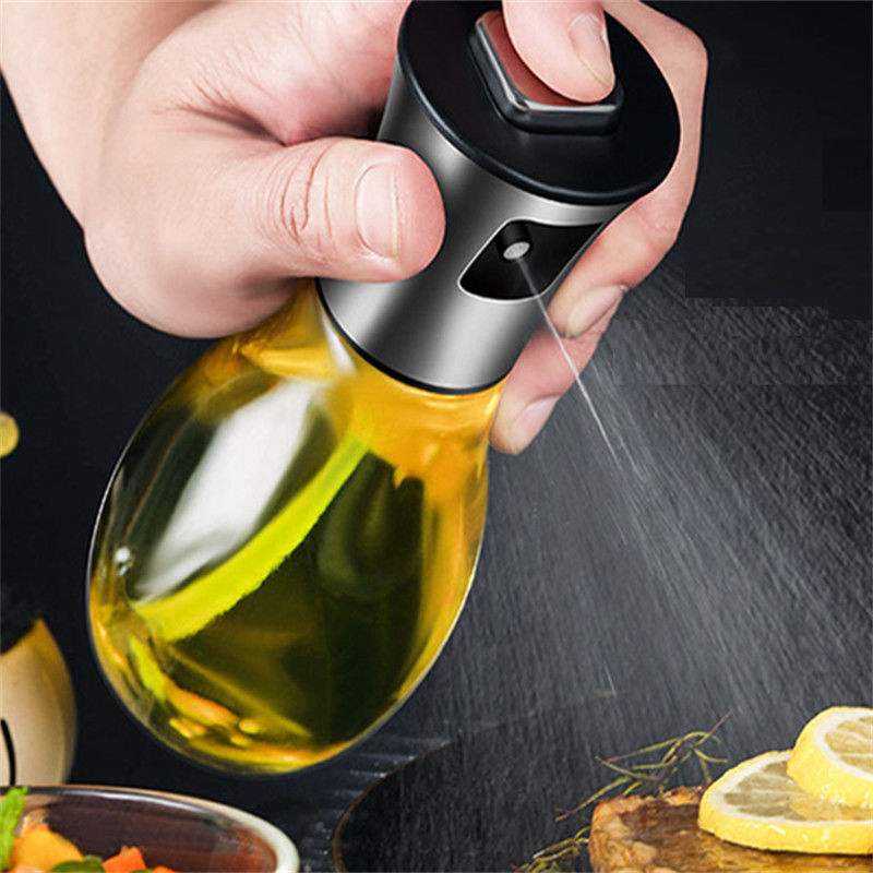 Uygun ve dayanıklı yağ şişesi sprey 165ml cam yağ sprey şişesi yemek salatası BBQ için