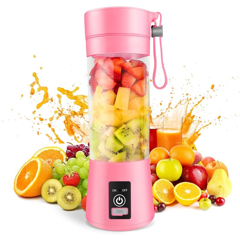 380ml Kapasite Mini Blender USB Şarj edilebilir Meyve Suyu Taşınabilir Ev İçin Meyve Suyu Çayı
