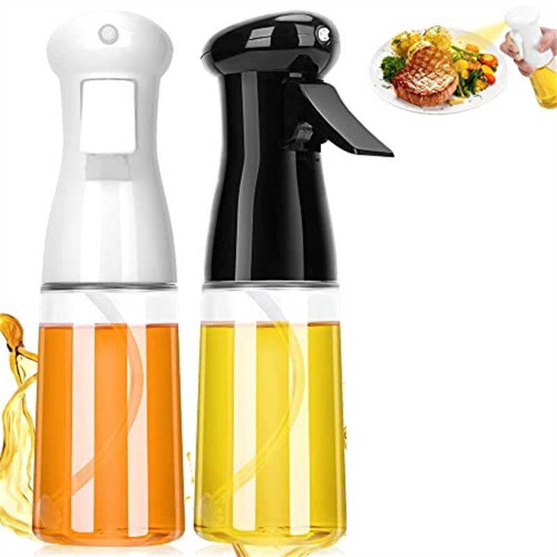 Özel Logo 230 ML Cam Sirke püskürtücüsü Zeytinyağı püskürtme şişesi ev aletleri için bayım